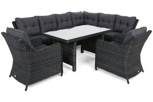 Комплект уличной мебели California R, темно-серый цена и информация | Комплекты уличной мебели | hansapost.ee