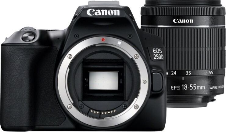 Canon EOS 250D (Black) + EF-S 18-55mm f/4-5.6 IS STM + EF 50mm f/1.8 STM цена и информация | Fotoaparaadid | hansapost.ee
