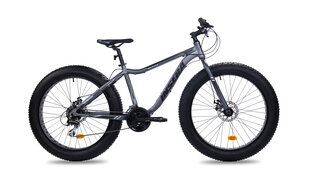 Maastikuratas Fat Bike Insera Muffle 26'', must/hall hind ja info | Jalgrattad | hansapost.ee