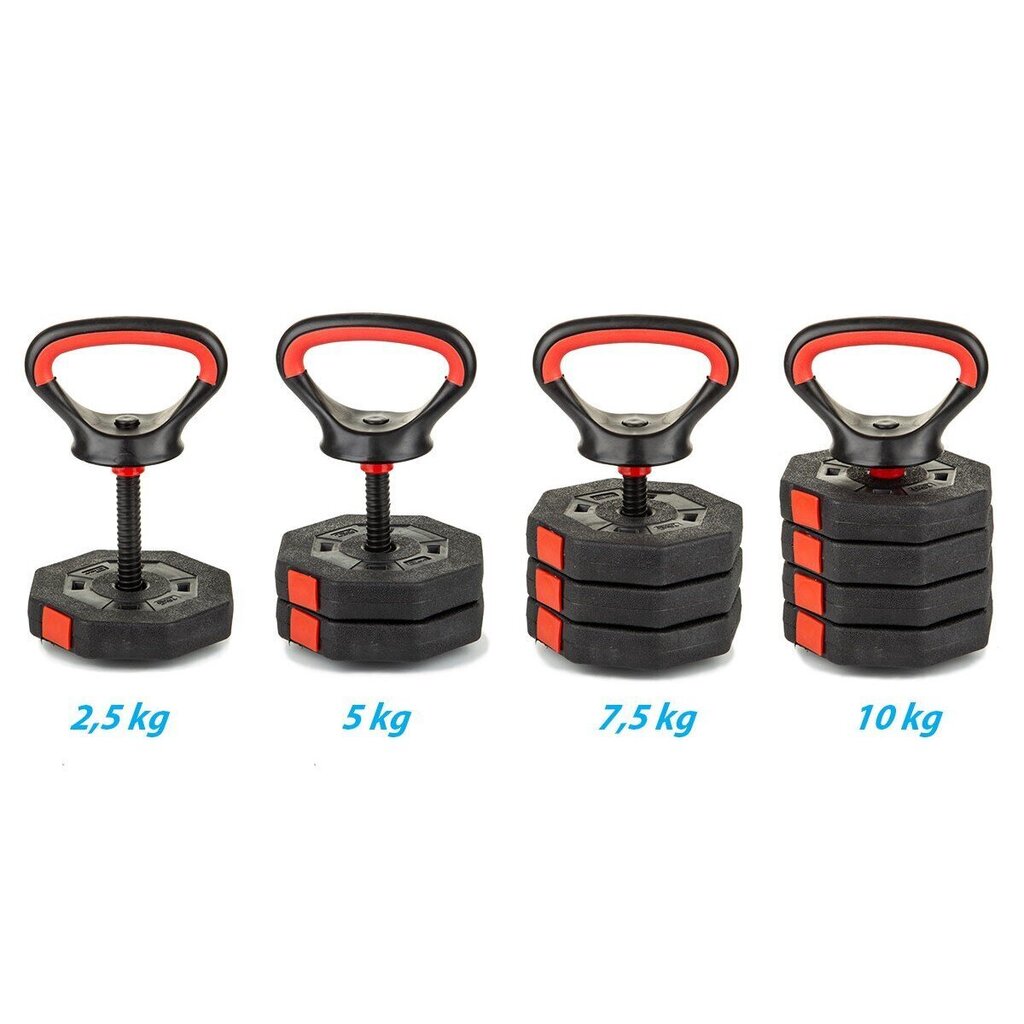 Reguleeritav kaal Eb Fit, 10 kg, 4 x 2,5 kg цена и информация | Hantlid, kangid, raskused | hansapost.ee