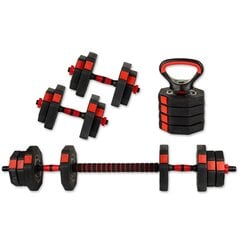 Reguleeritava raskusega komplekt Eb Fit 4 in 1, 15 kg цена и информация | Гантели, гири, штанги | hansapost.ee