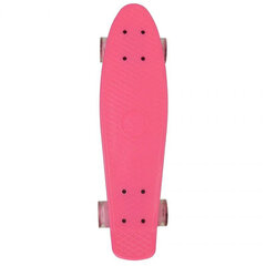 Пластиковый скейтборд Enero LED, розовый цена и информация | Скейтборды | hansapost.ee