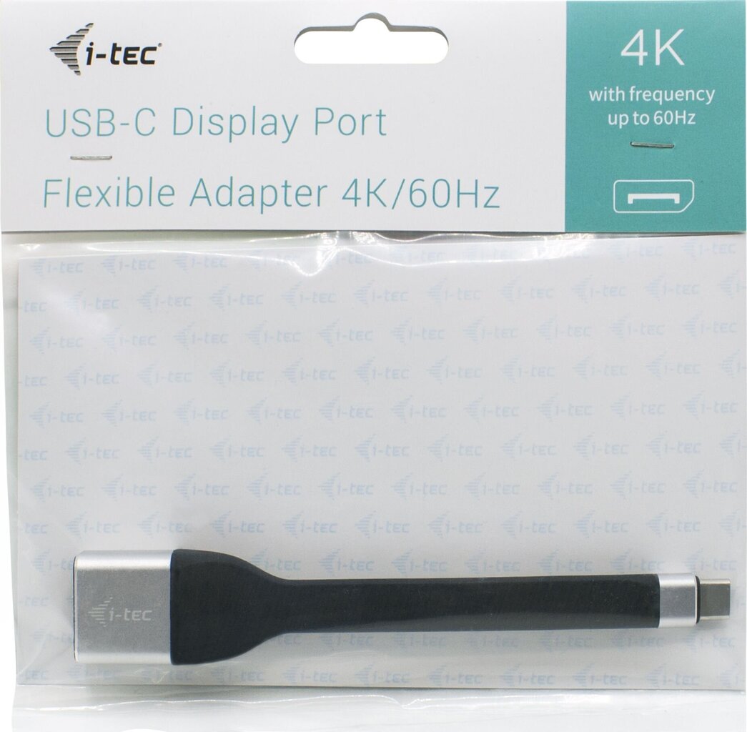 USB C-DisplayPort Adapter i-Tec C31FLATDP60HZ  Must hind ja info | USB adapterid ja jagajad | hansapost.ee