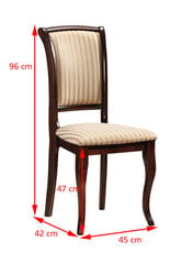 Комплект из 2-х стульев Signal Meble MN-SC, белого/песочного цвета цена и информация | Signal Meble Мебель и домашний интерьер | hansapost.ee