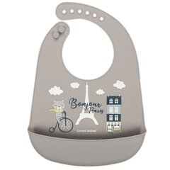 Silikoonist pudipõll taskuga Canpol Babies Bonjour Paris, navy beige, 74/027 hind ja info | Canpol Babies Beebikaubad | hansapost.ee