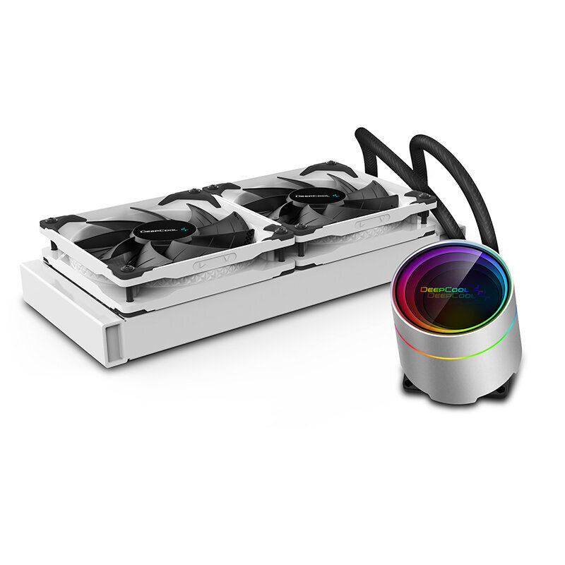 Deepcool Liquid cooler, Castle 240EX, valge цена и информация | Arvuti ventilaatorid | hansapost.ee