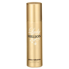 <p>Paco Rabanne Lady Million дезодорант-спрей 150 мл.</p>
 цена и информация | Женская парфюмированная косметика | hansapost.ee