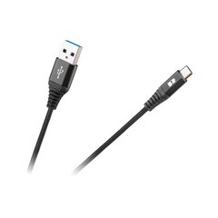 Кабель USB тип C, 100 см, черный цена и информация | Кабели и провода | hansapost.ee