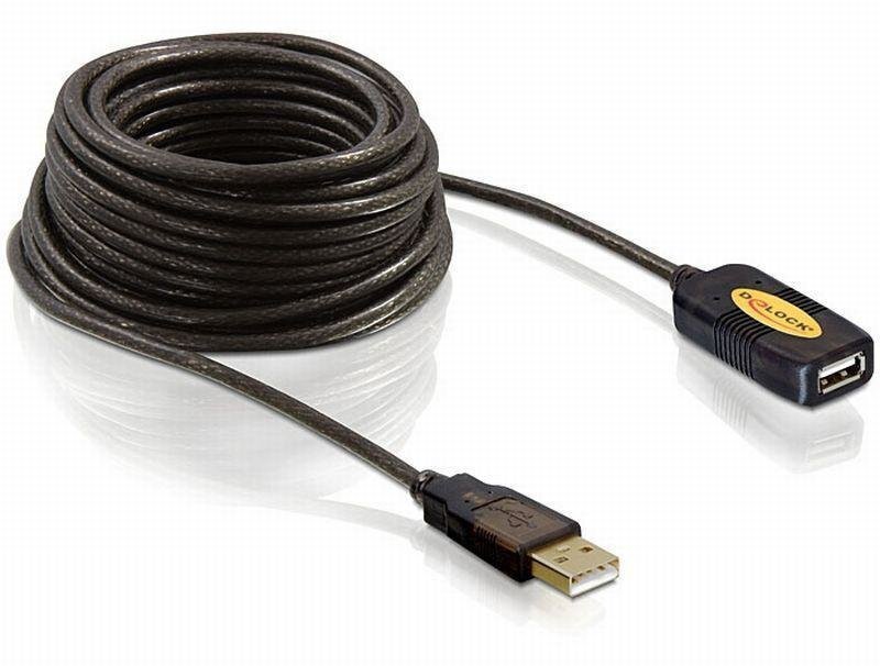 Delock, Cable A-A M/F, USB 2.0 Extension, 5m цена и информация | Juhtmed ja kaablid | hansapost.ee