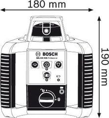 Ротационный лазерный нивелир Bosch GRL 250 HV (0601061600) цена и информация | Механические инструменты | hansapost.ee