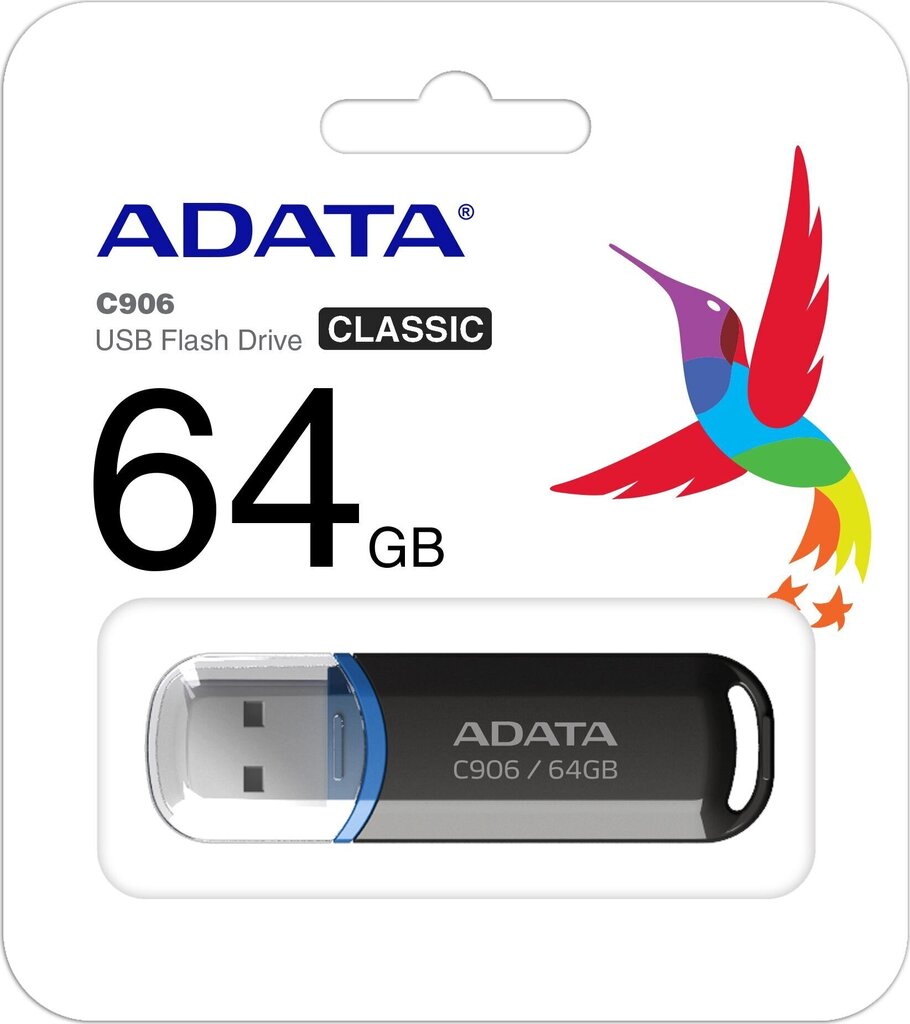 Adata AC906-64G-RBK, 64 GB цена и информация | Mälupulgad | hansapost.ee