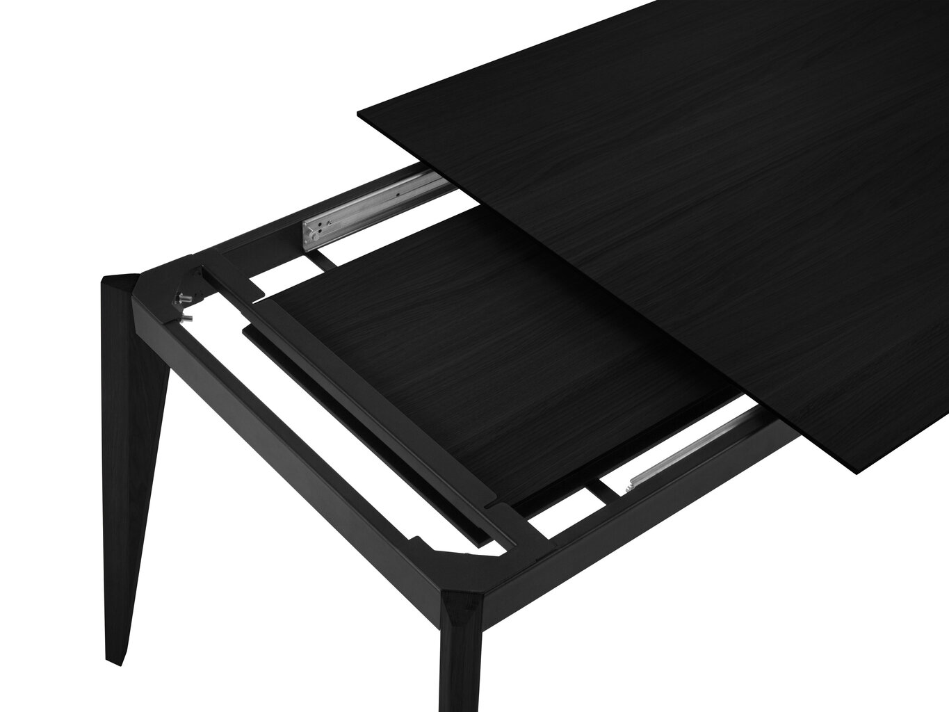 Kokkupandav laud Micadoni Home Gran, 140x90 cm, must hind ja info | Köögilauad, söögilauad | hansapost.ee