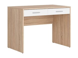 Письменный стол BRW Nepo Plus 2S, дуб/белый цена и информация | Black Red White Офисная мебель | hansapost.ee