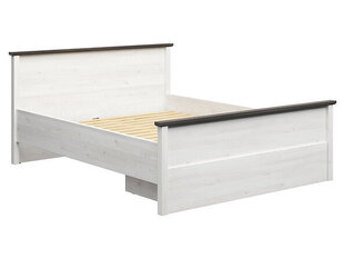 Кровать BRW Hesen, 160x200см, белый/черный цена и информация | Кровати | hansapost.ee
