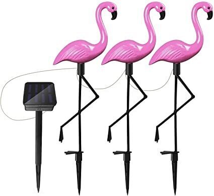 Aiavalgusti komplekt - flamingod, 3 tk. цена и информация | Aiavalgustid ja õuevalgustid | hansapost.ee