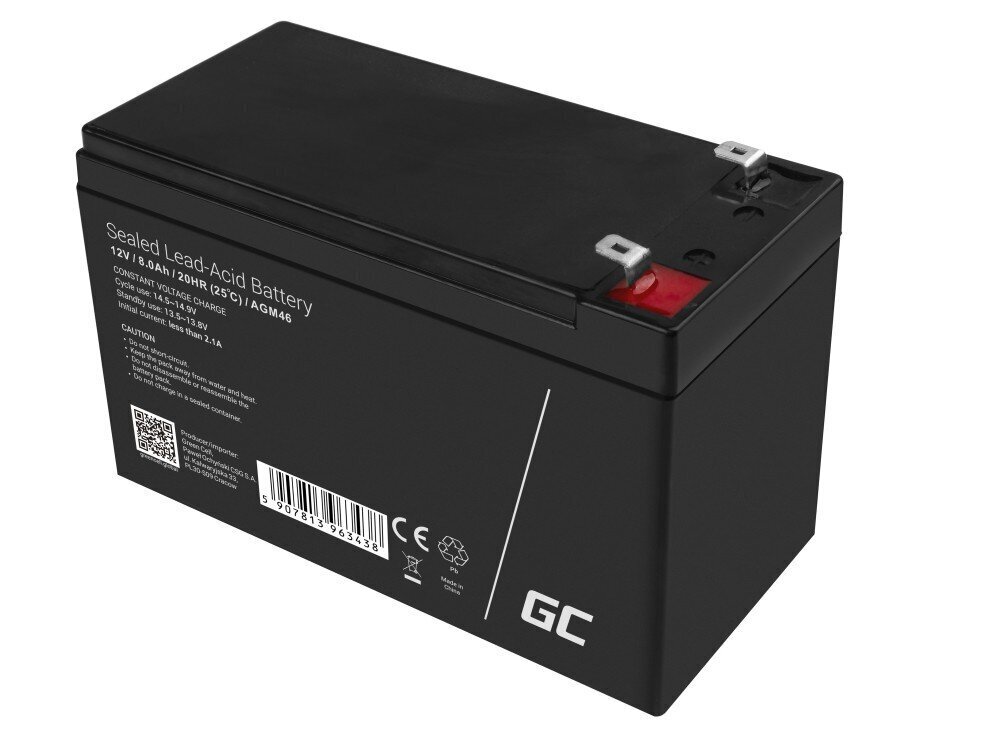 Green Cell AGM Battery 12V 8.5Ah hind ja info | Autoakud | hansapost.ee