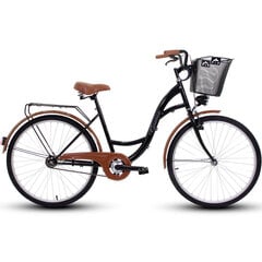 Городской велосипед Goetze Eco 28", черный/коричневый цена и информация | Велосипеды | hansapost.ee