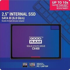 Внутренний жесткий диск GoodRam SSDPR-CX400-128-G2 цена и информация | Внутренние жёсткие диски (HDD, SSD, Hybrid) | hansapost.ee