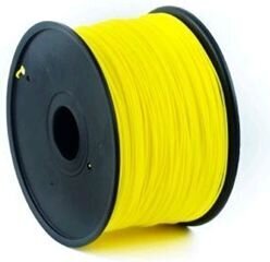 3D plastikust Gembird 3DP-PLA1.75-01-Y kollane 1,75mm 1kg hind ja info | Nutiseadmed ja lisatarvikud | hansapost.ee