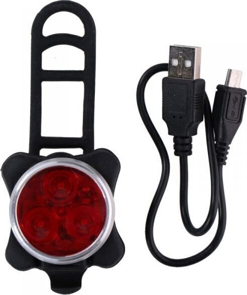 Tagumine jalgrattalamp Dunlop 3 Led SMD USB laadimisega цена и информация | Jalgratta tuled ja helkurid | hansapost.ee