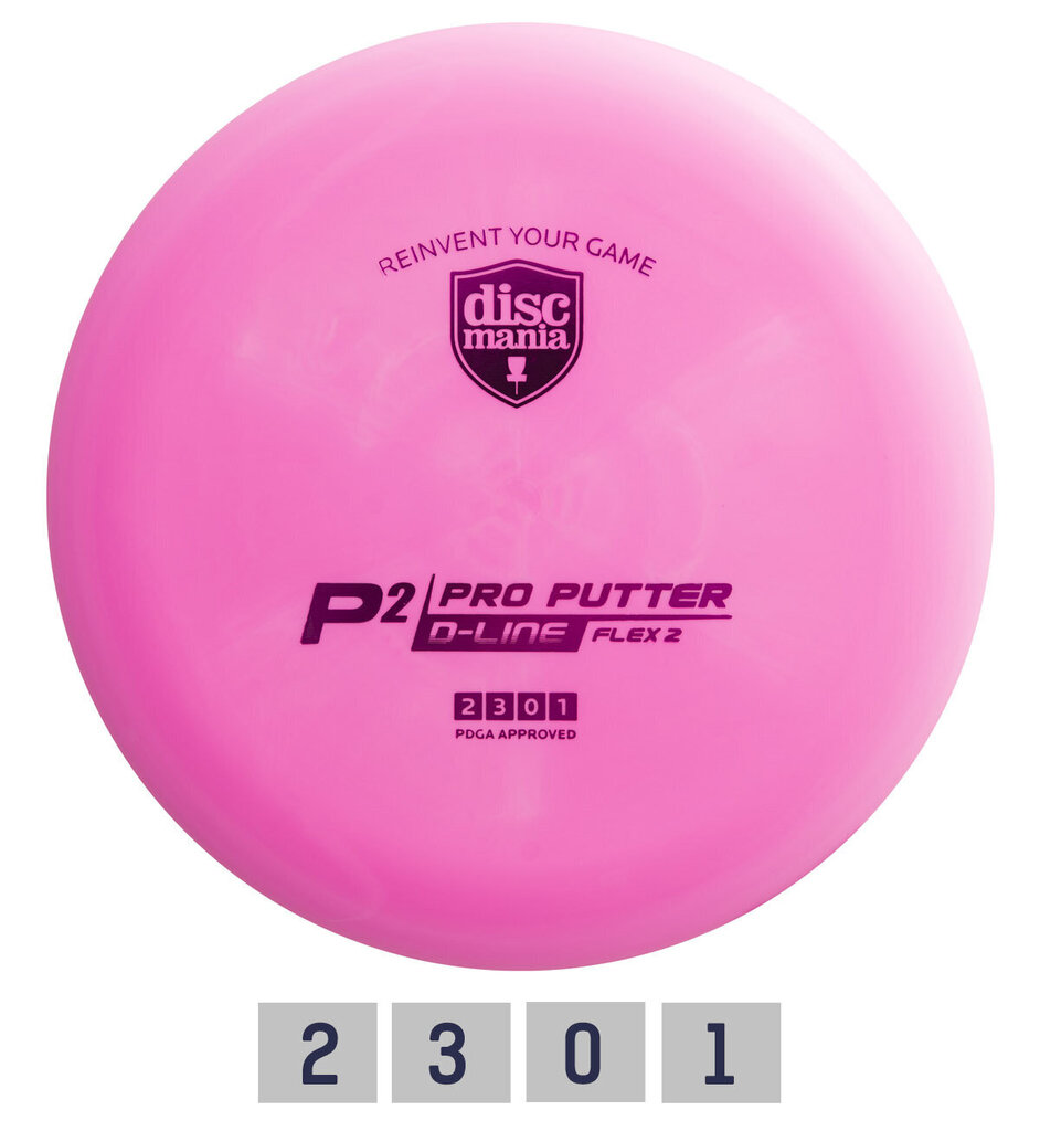 Discgolfi ketas Putter D-LINE P2 FLEX 2 Pink hind ja info | Discgolf | hansapost.ee