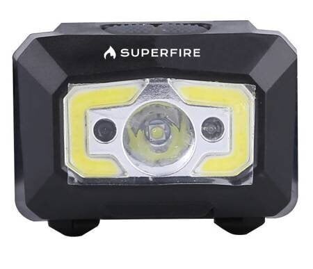 Taskulamp läheduslülitiga Superfire X30, USB, 500lm, 130m hind ja info | Taskulambid, pealambid ja prožektorid | hansapost.ee