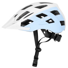 Велошлем Spokey Pointer Speed, со светодиодной подсветкой, белый цена и информация | Шлемы | hansapost.ee