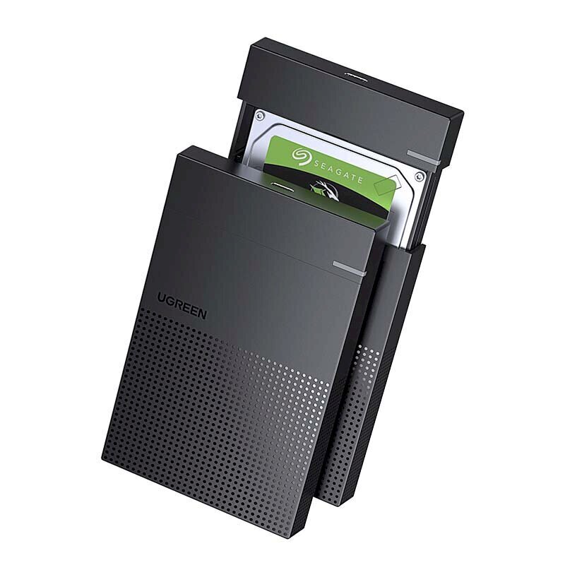 2.5" External HDD/SSD enclosure UGREEN CM471, USB-A 3.2 Gen 1 5Gbps (Black) hind ja info | USB adapterid ja jagajad | hansapost.ee