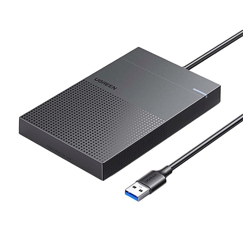 2.5" External HDD/SSD enclosure UGREEN CM471, USB-A 3.2 Gen 1 5Gbps (Black) hind ja info | USB adapterid ja jagajad | hansapost.ee