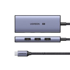 UGREEN CM500 4-in-1 Adapter USB-C to 3x USB 3.0 + HDMI2.1 8K (Grey) цена и информация | Адаптеры и USB-hub | hansapost.ee