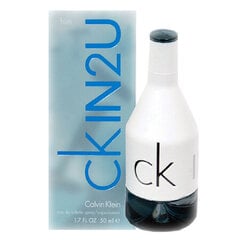 Tualettvesi Calvin Klein CK IN2U Him EDT meestele 50 ml hind ja info | Parfüümid meestele | hansapost.ee