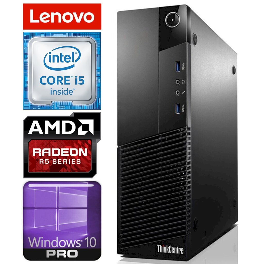 Lenovo M83 SFF i5-4460 4GB 250GB R5-340 2GB WIN10PRO/W7P [refurbished] цена и информация | Lauaarvutid | hansapost.ee