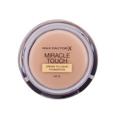 Jumestuskreem koos hüaluroonhappega Max Factor Miracle Touch SPF30, 11,5 g price and information | Foundations and powders | hansapost.ee