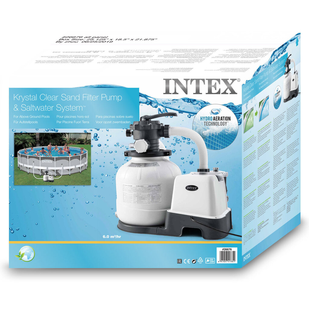 Basseinifilter Intex Krystal Clear®, CG-26676, 220-240 V hind ja info | Basseini filtrid | hansapost.ee