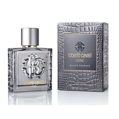 Meeste parfüüm Uomo Silver Essence Roberto Cavalli EDT, 60 ml hind ja info | Parfüümid meestele | hansapost.ee