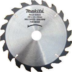 D-03925 T.C.T saeketas 235X2.4X30mm 20° T20 Makita hind ja info | Aiatööriistade varuosad | hansapost.ee