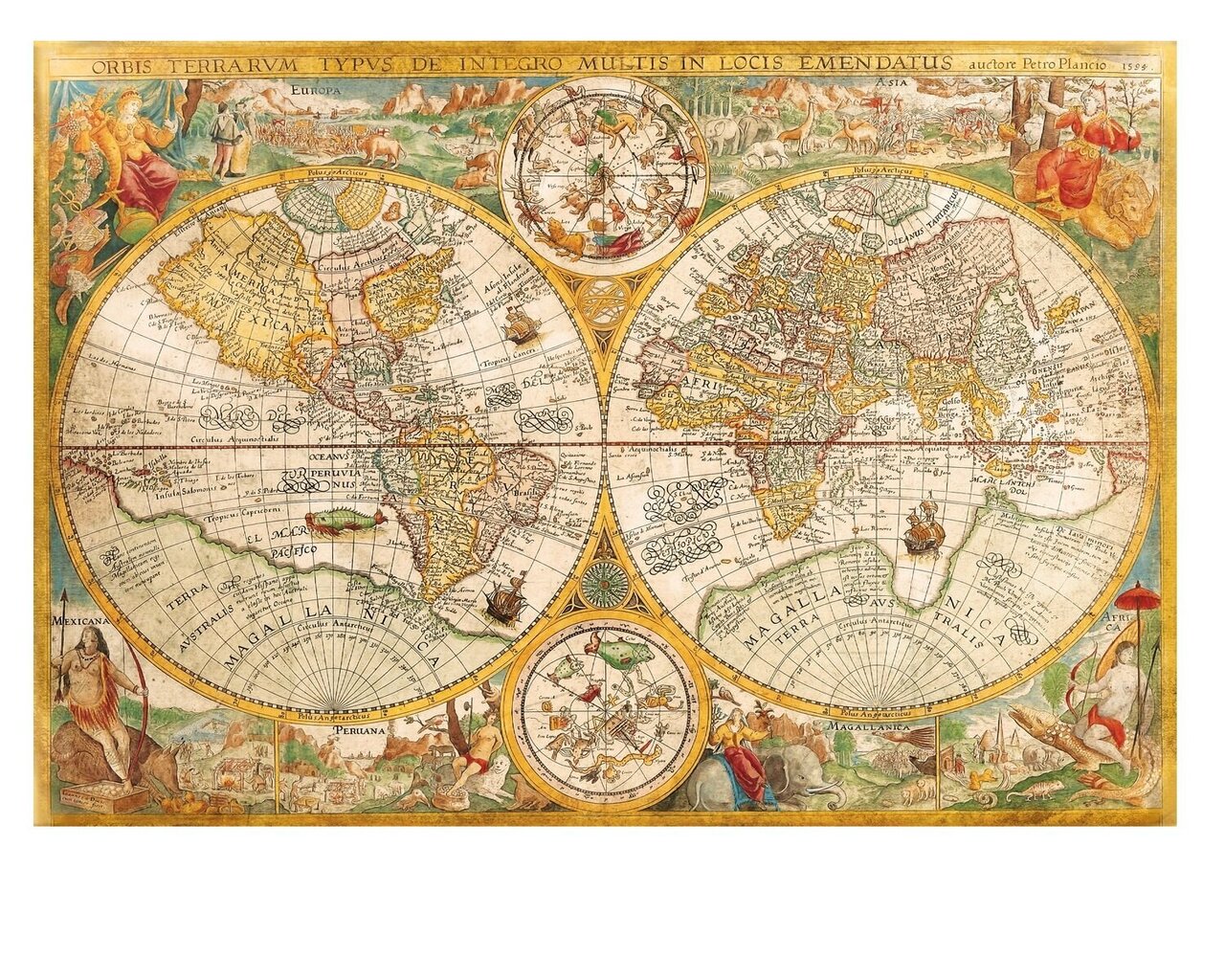 Pusle kaardiga Clementoni Ancient Map, 32557, 2000 tk цена и информация | Pusled lastele ja täiskasvanutele | hansapost.ee