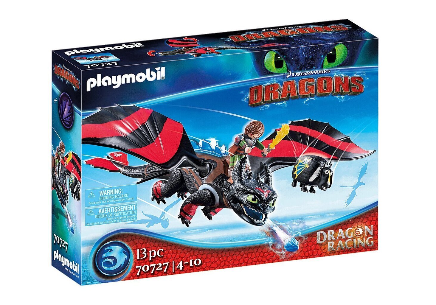 70727 PLAYMOBIL® Dragons Draakoni võistlus: Hiccup ja Toothless цена и информация | Klotsid ja konstruktorid | hansapost.ee