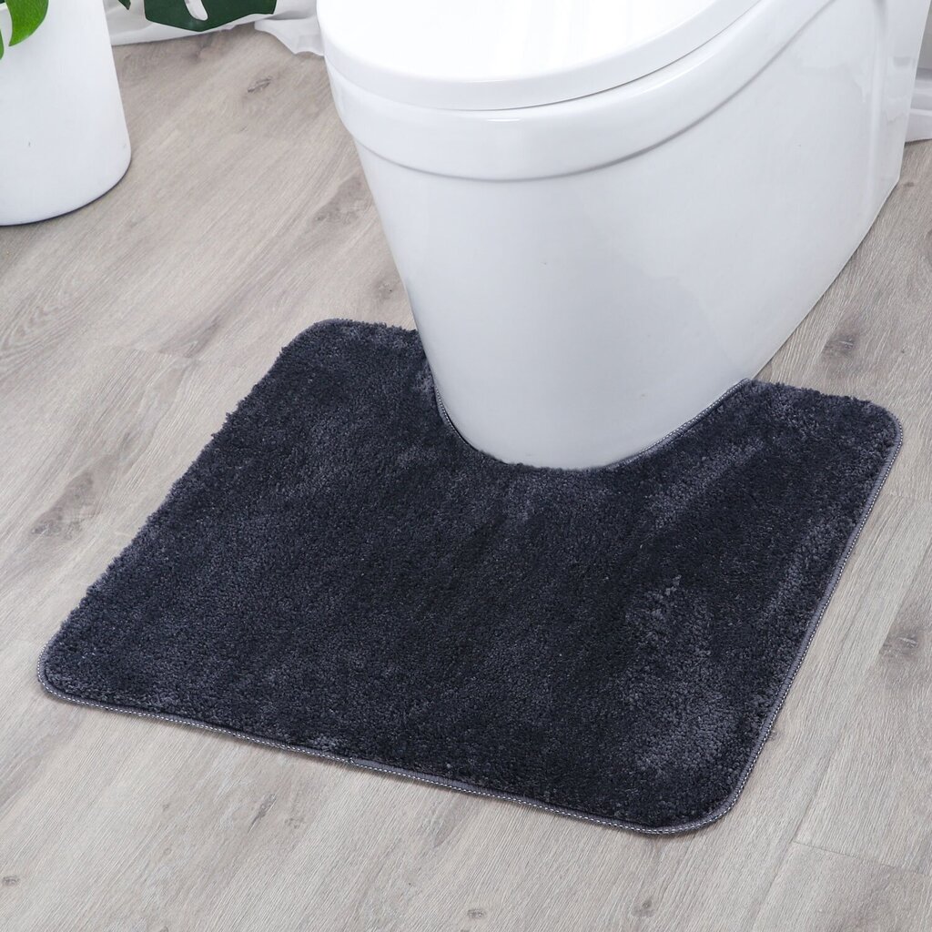 Mikrokiust WC vaip Benedomo 55x55, hall цена и информация | Vannitoa aksessuaarid | hansapost.ee