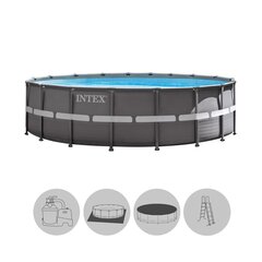 Bassein Intex Ultra Frame 4.88m x 1.22m koos filtriga hind ja info | Basseinid | hansapost.ee