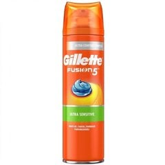 Гель для бритья Gillette Fusion Ultra Sensitive 200 мл цена и информация | Средства для бритья | hansapost.ee