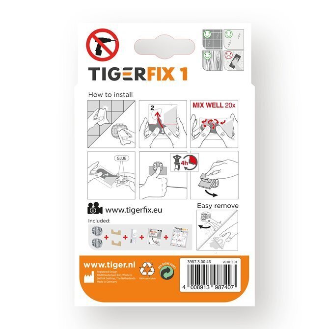 Tiger TigerFix NEW 1 liim hind ja info | Vannitoa aksessuaarid | hansapost.ee