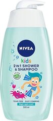 Nivea 2in1 beebi dušigeel ja šampoon 500 ml hind ja info | Laste ja ema kosmeetika | hansapost.ee