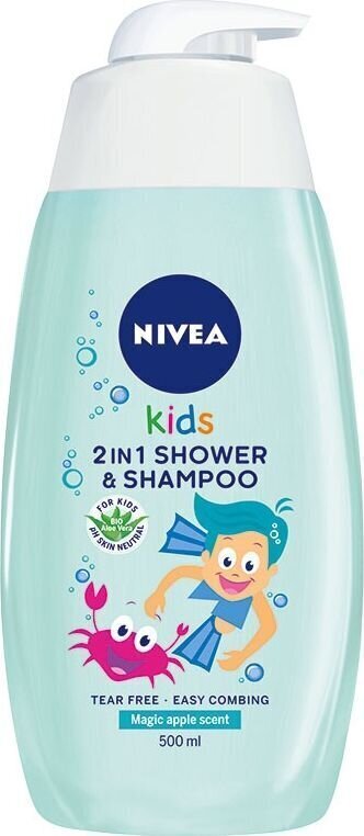 Nivea 2in1 beebi dušigeel ja šampoon 500 ml цена и информация | Laste ja ema kosmeetika | hansapost.ee