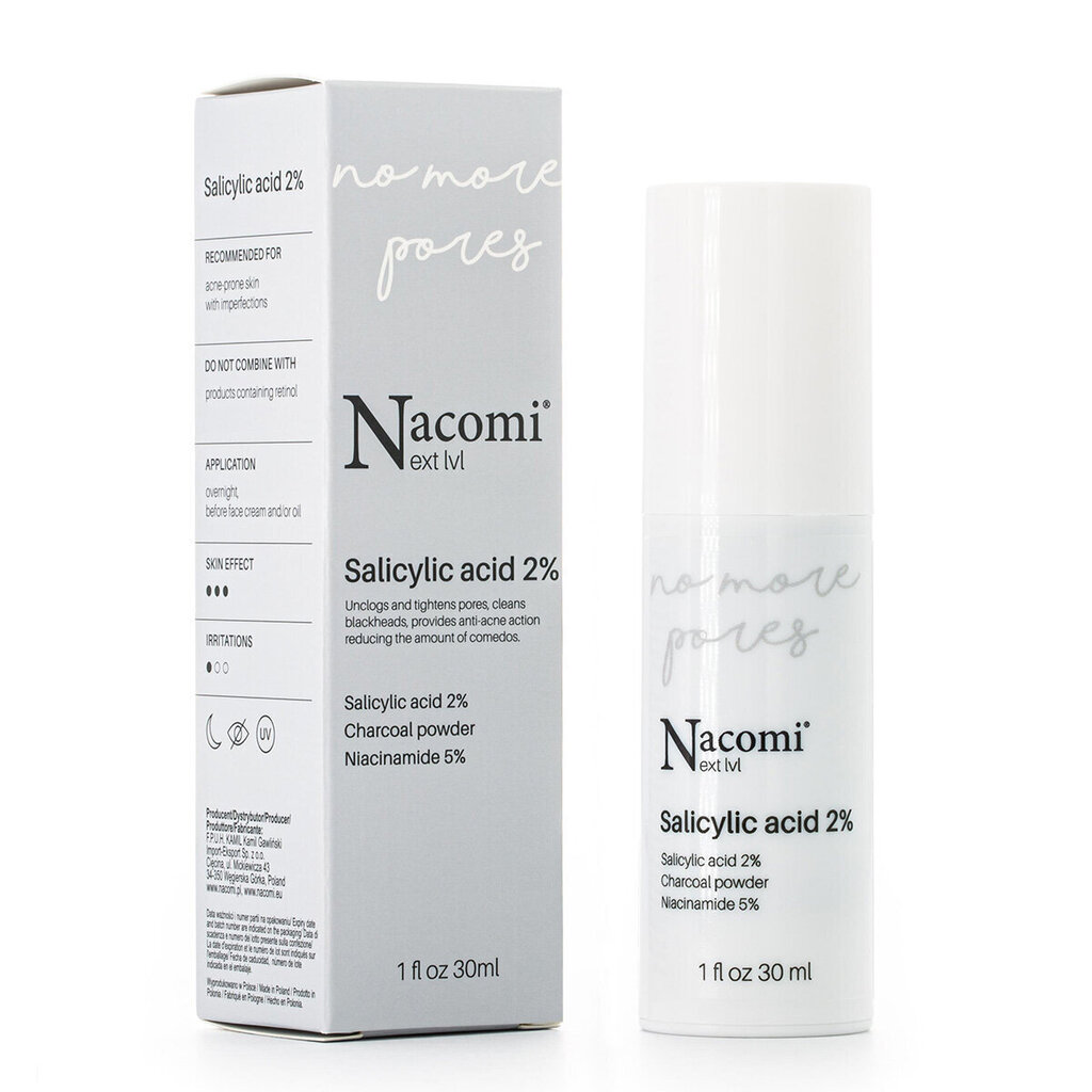 Näoseerum Nacomi Next Level Salicylic Acid 2% 30 ml цена и информация | Näoõlid, ampullid ja seerumid | hansapost.ee