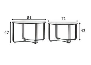 2 diivanilaua komplekt Industrial 81, must price and information | Coffee tables | hansapost.ee