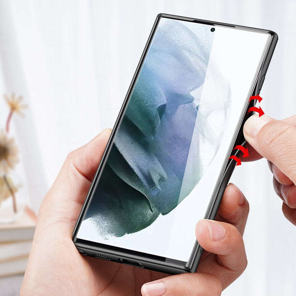 Dux Ducis Fino ümbris on Samsung Galaxy S22 Ultra jaoks, must hind ja info | Telefonide kaitsekaaned ja -ümbrised | hansapost.ee