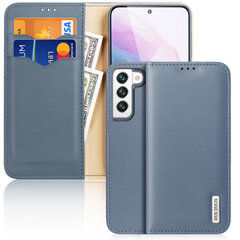 Чехол из натуральной кожи Dux Ducis Hivo для Samsung Galaxy S22, синий цена и информация | Чехлы для телефонов | hansapost.ee