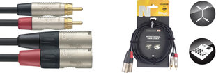 Stagg NTC3CMXMR, RCA/XLR, 3 m цена и информация | Кабели и провода | hansapost.ee