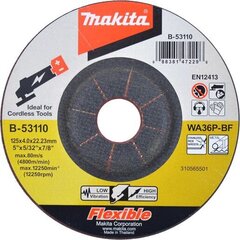 Диск шлифовальный 125X4 RST (Inox) Makita B-53110  цена и информация | Шлифовальные машины | hansapost.ee